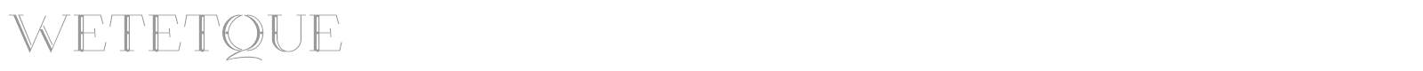 Wetetque font preview